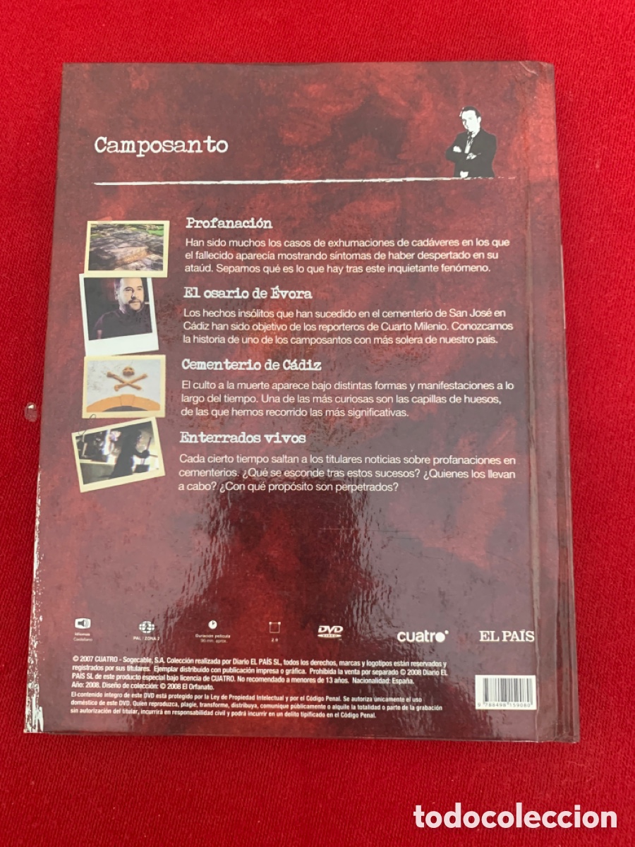 Libros de segunda mano: Camposanto. Iker Jim&eacute;nez. Cuarto Milenio, 16. Contiene DVD. - Foto 2