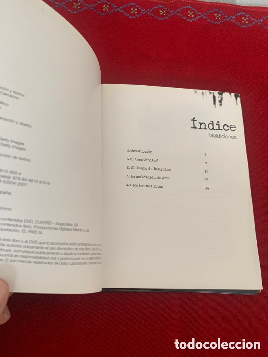 Libros de segunda mano: Maldiciones. Iker Jim&eacute;nez. Cuarto Milenio, 8. Contiene DVD. - Foto 4