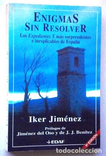 Libros de segunda mano: Enigmas sin resolver / Iker Jim&eacute;nez / Ed. Edaf en Madrid 2001 Novena edici&oacute;n - Foto 1