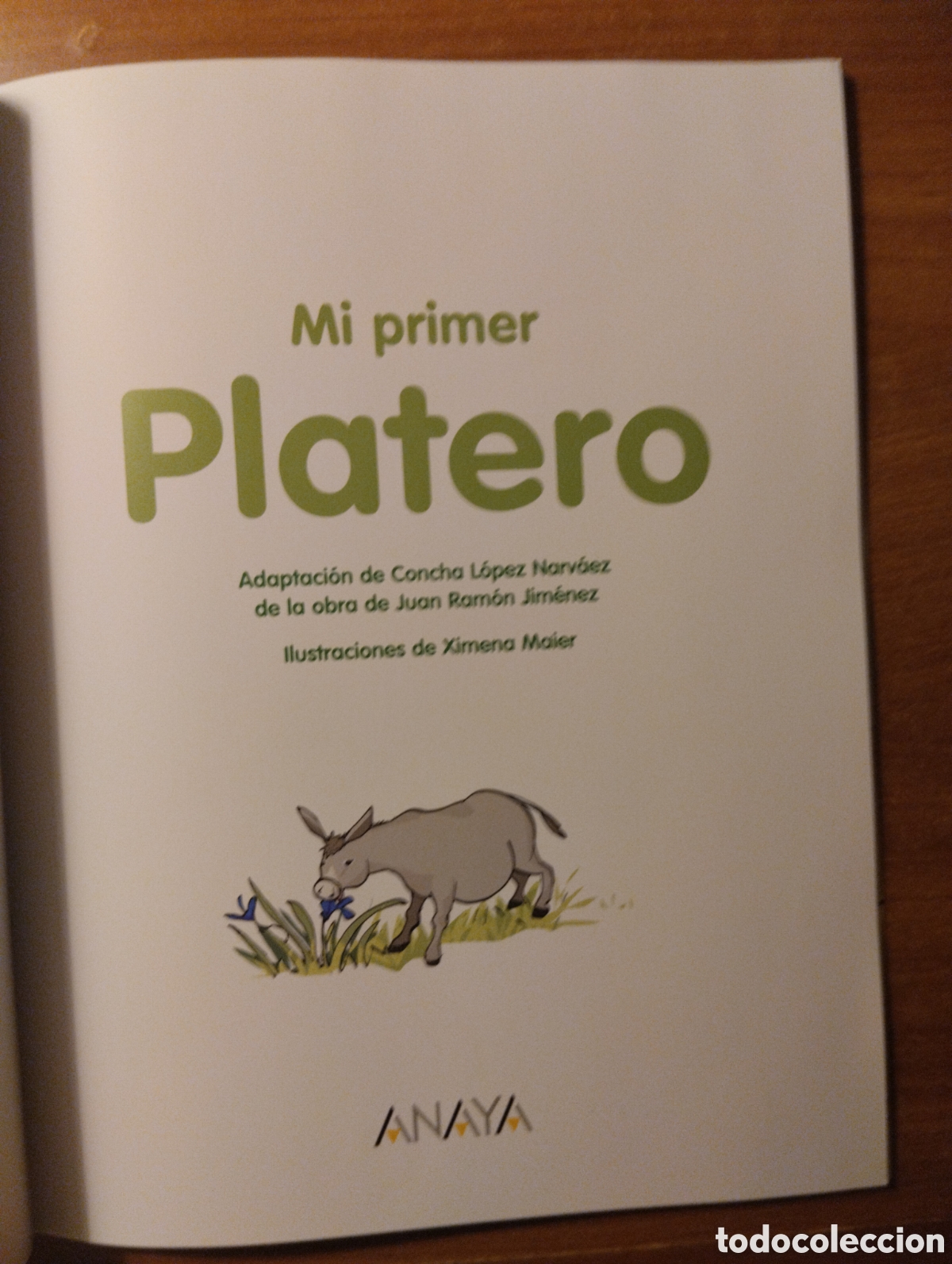 Libros de segunda mano: Mi primer Platero, Concha L&oacute;pez Narv&aacute;ez - Foto 2