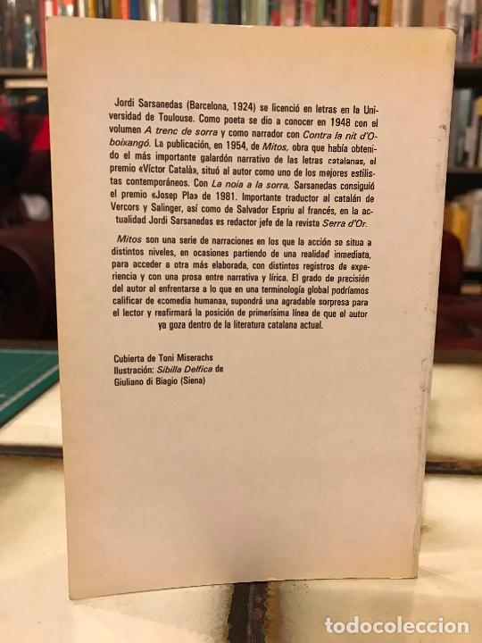 Libros de segunda mano: Mitos. Jordi Sarsanedas. PEDIDO M&Iacute;NIMO 5&euro; - Foto 2