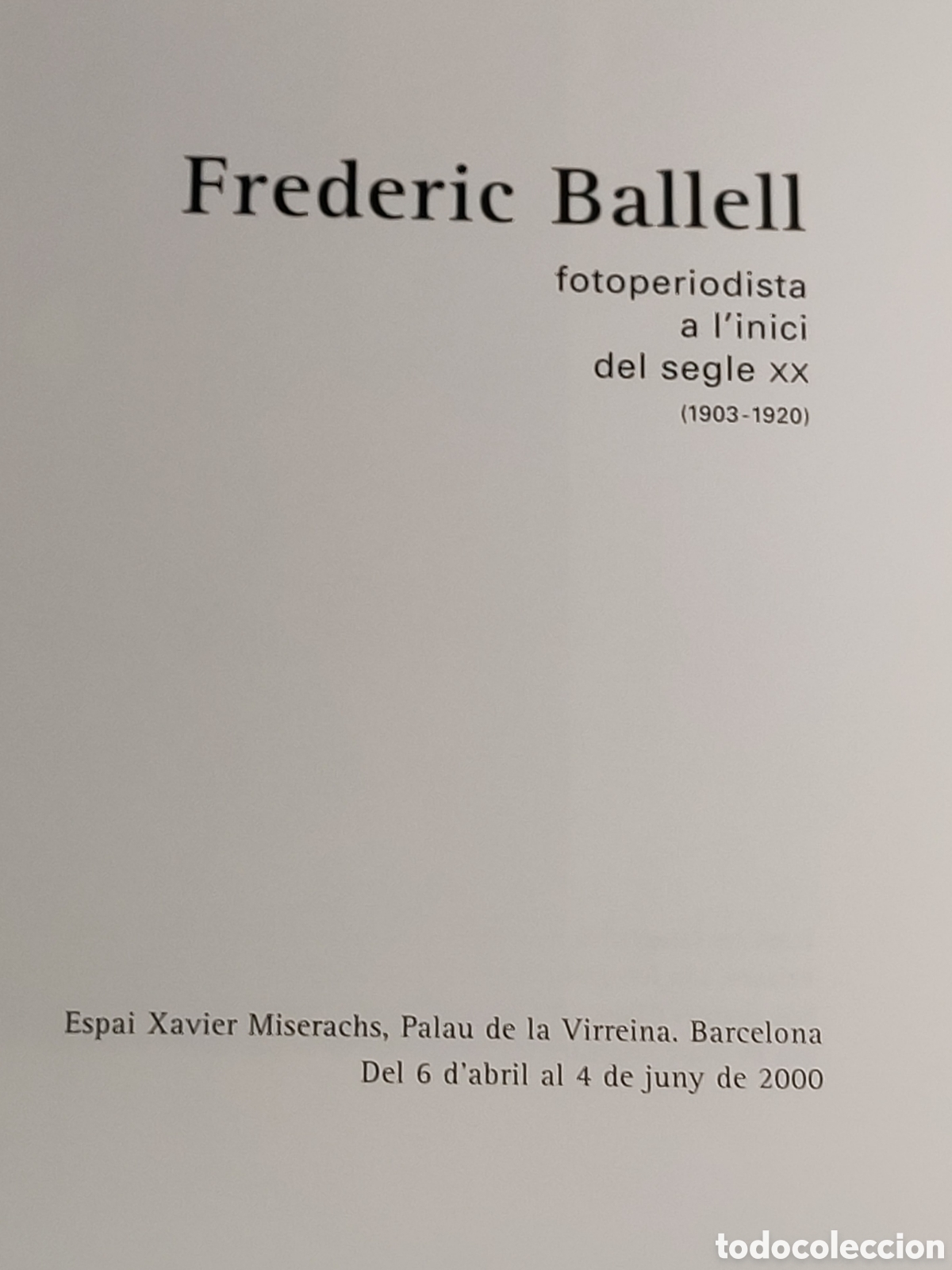 Libros de segunda mano: Fotos Frederic Ballell - Foto 2