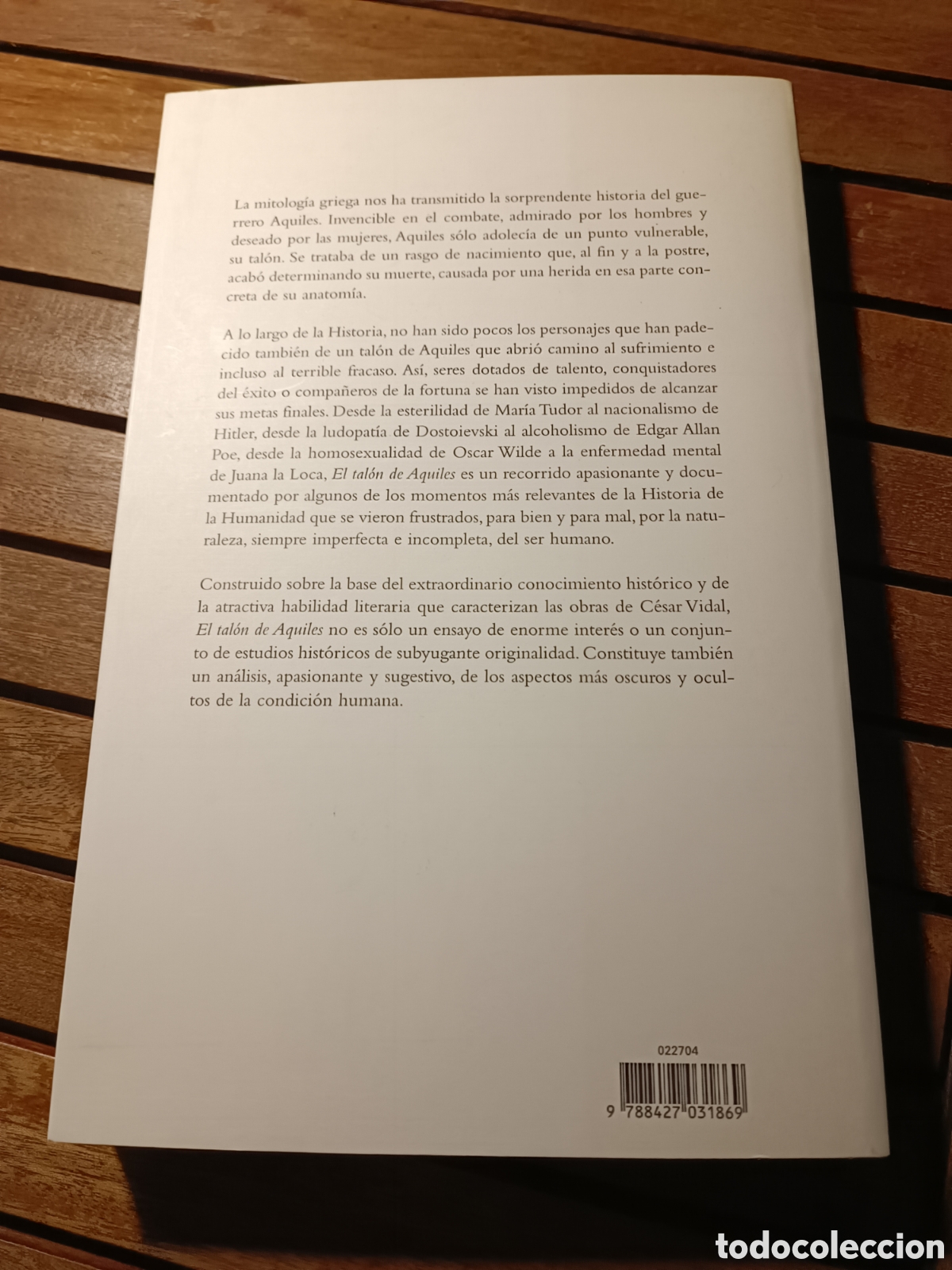 Libros de segunda mano: Cesar Vidal el tal&oacute;n de Aquiles primera edici&oacute;n 2006 mr - Foto 2