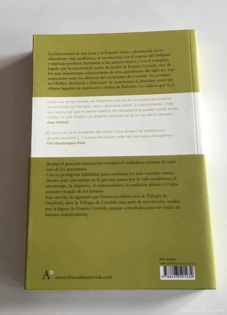 Libros de segunda mano: &Aacute;ngeles rebeldes. Robertson Davies. Libros del Asteroide - Foto 2