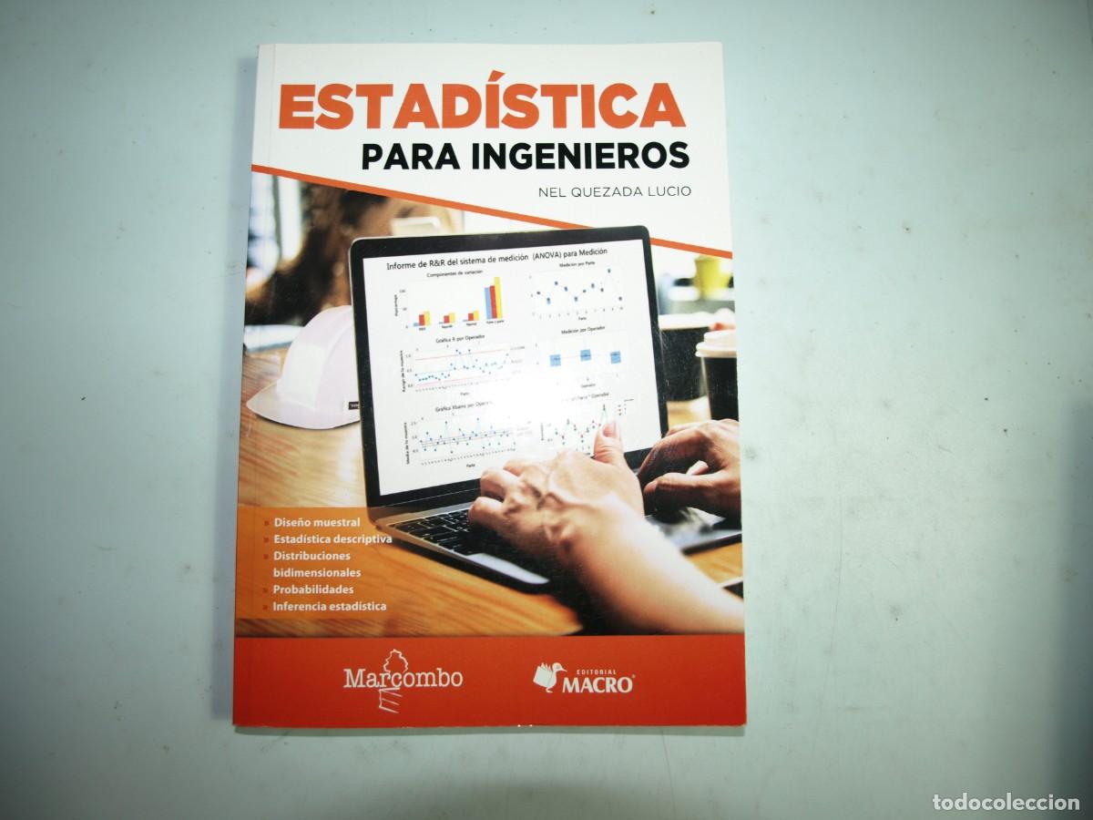 Libros de segunda mano: Estadistica para ingenieros,Nel Quezada, Marcombo - Foto 1