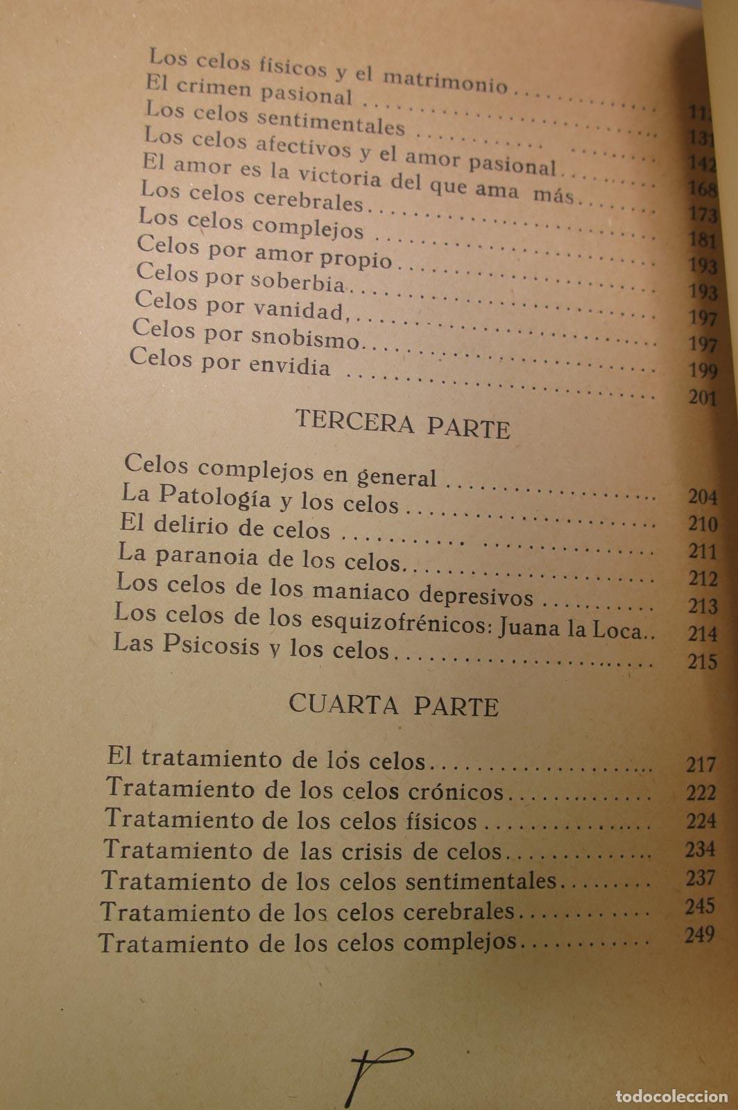 Libros de segunda mano: LOS CELOS. pr&oacute;logo del Doctor Mara&ntilde;&oacute;n. RODRIGUEZ DEL CASTILLO - Foto 3