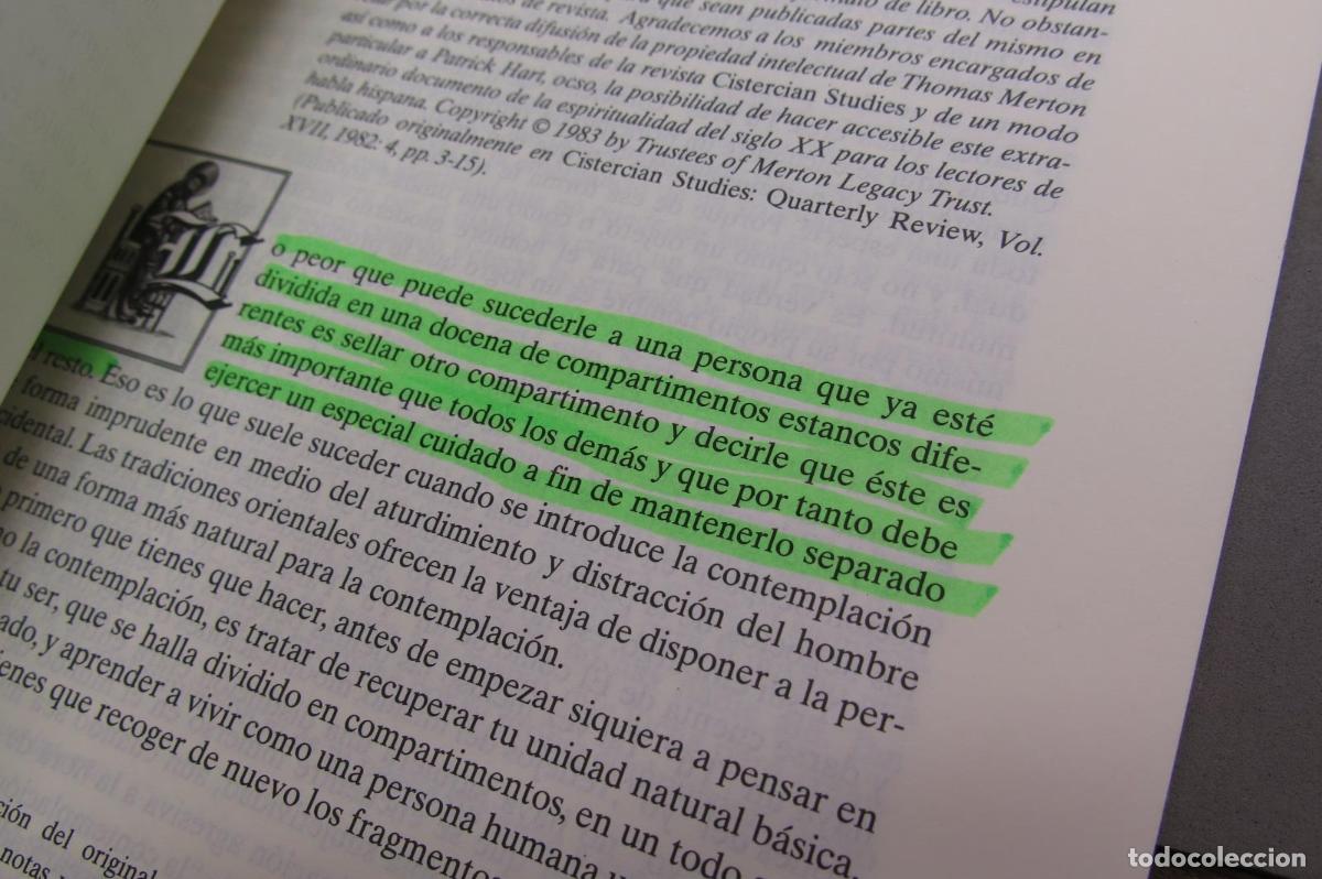 Libros de segunda mano: La experiencia interna. Notas sobre la contempraci&oacute;n. Merton - Foto 3