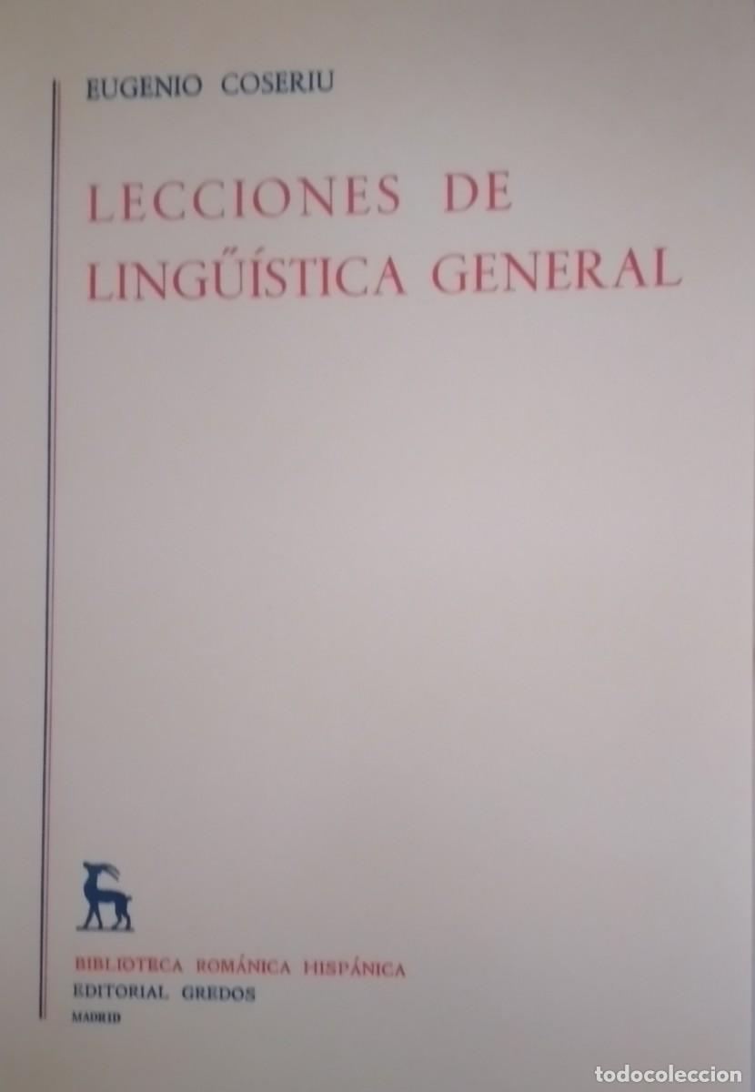 Libros de segunda mano: LECCIONES DE LING&Uuml;&Iacute;STICA GENERAL - Foto 1