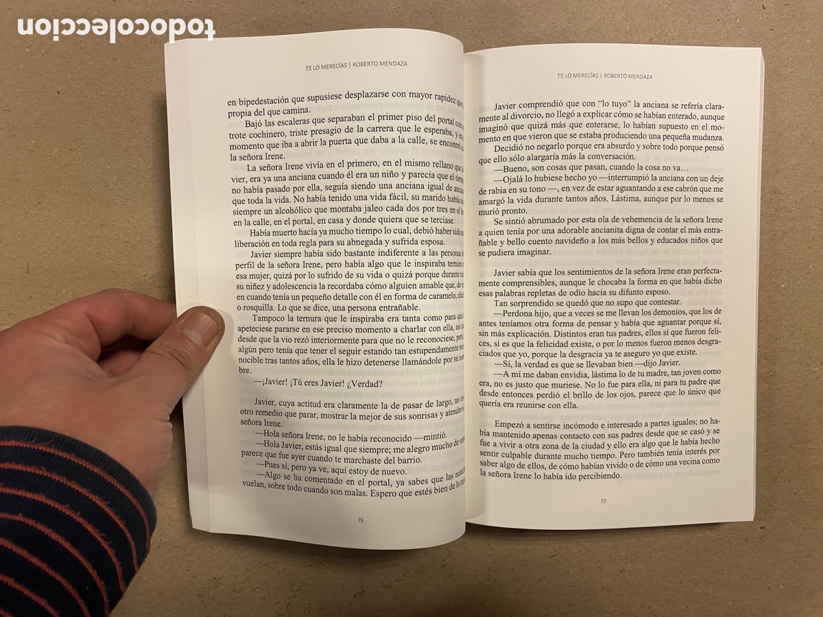 Libros de segunda mano: TE LO MEREC&Iacute;AS. ROBERTO MENDAZA. EXITBOOKS 2017. - Foto 4