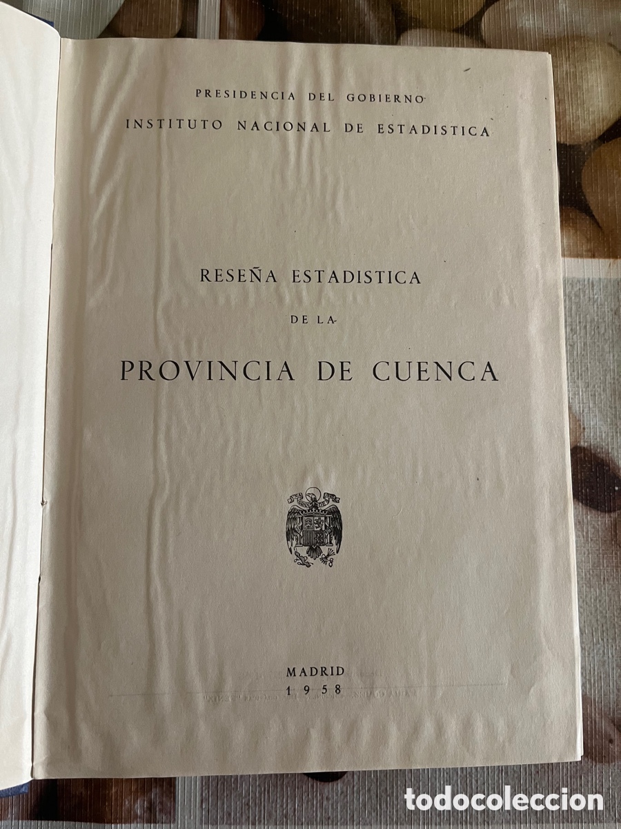 Libros de segunda mano: Rese&ntilde;a estad&iacute;stica prov de Cuenca 1958 - Foto 4