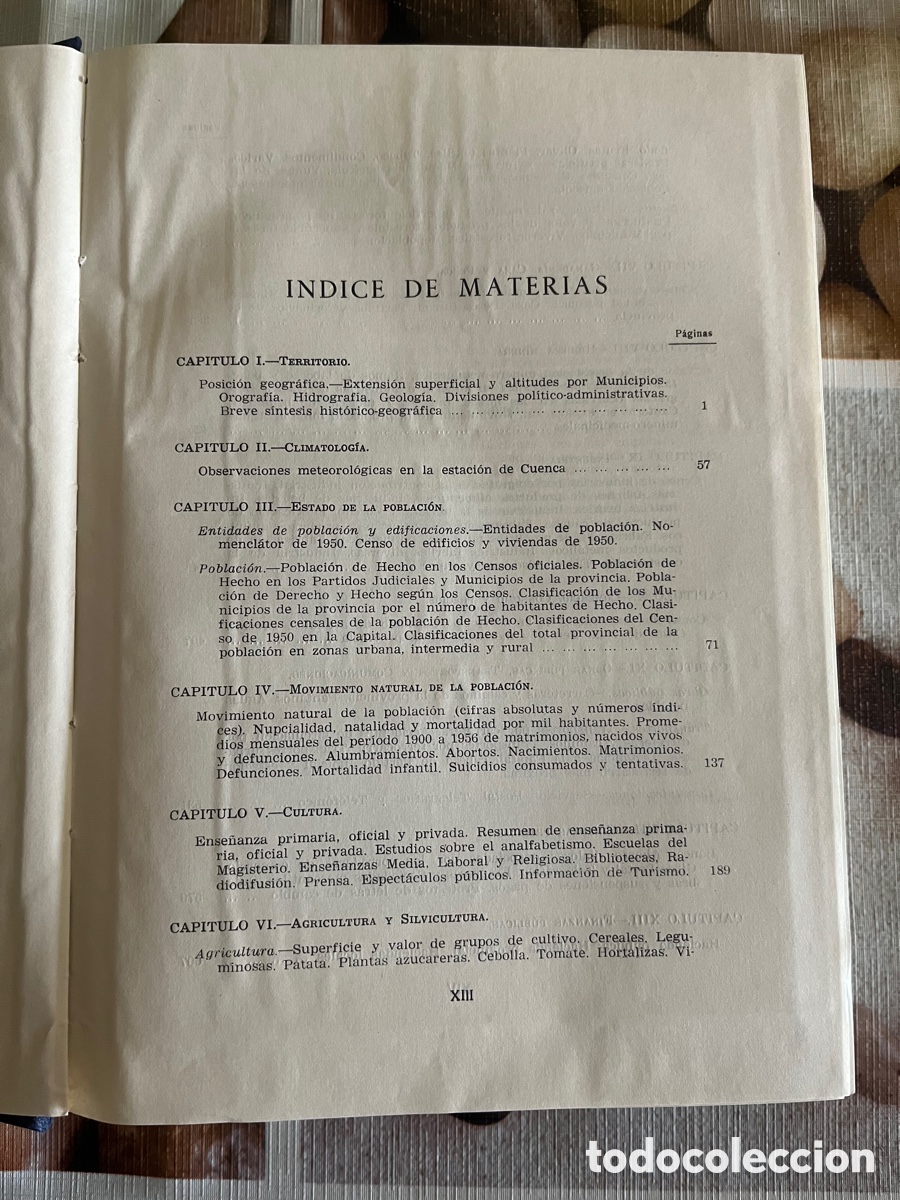 Libros de segunda mano: Rese&ntilde;a estad&iacute;stica prov de Cuenca 1958 - Foto 5