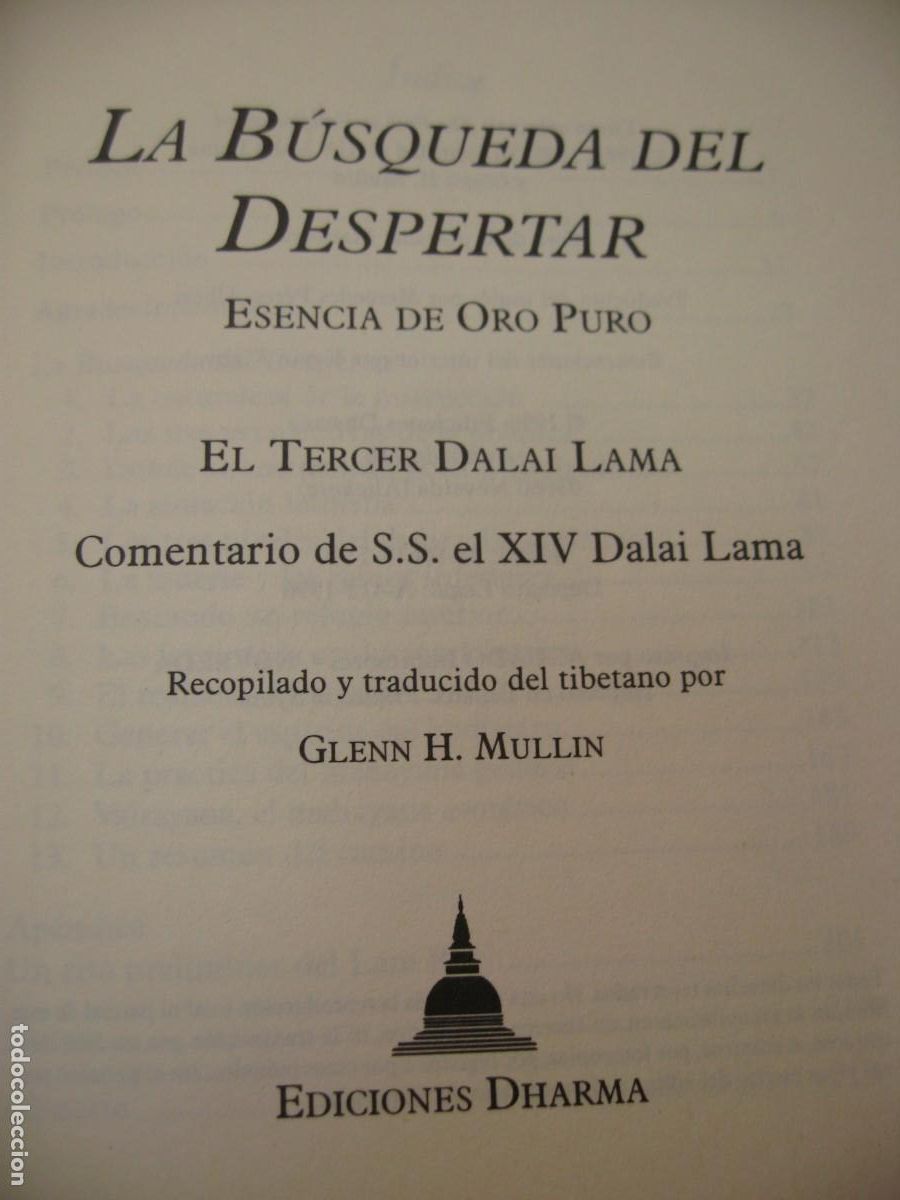 Libros de segunda mano: LA BUSQUEDA DEL DESPERTAR. XIV DALAI LAMA. EDICIONES DHARMA 1996 - Foto 4