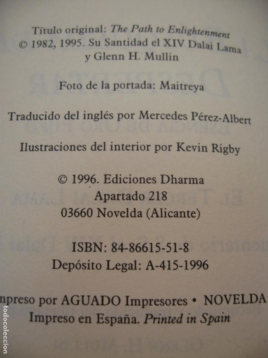 Libros de segunda mano: LA BUSQUEDA DEL DESPERTAR. XIV DALAI LAMA. EDICIONES DHARMA 1996 - Foto 5