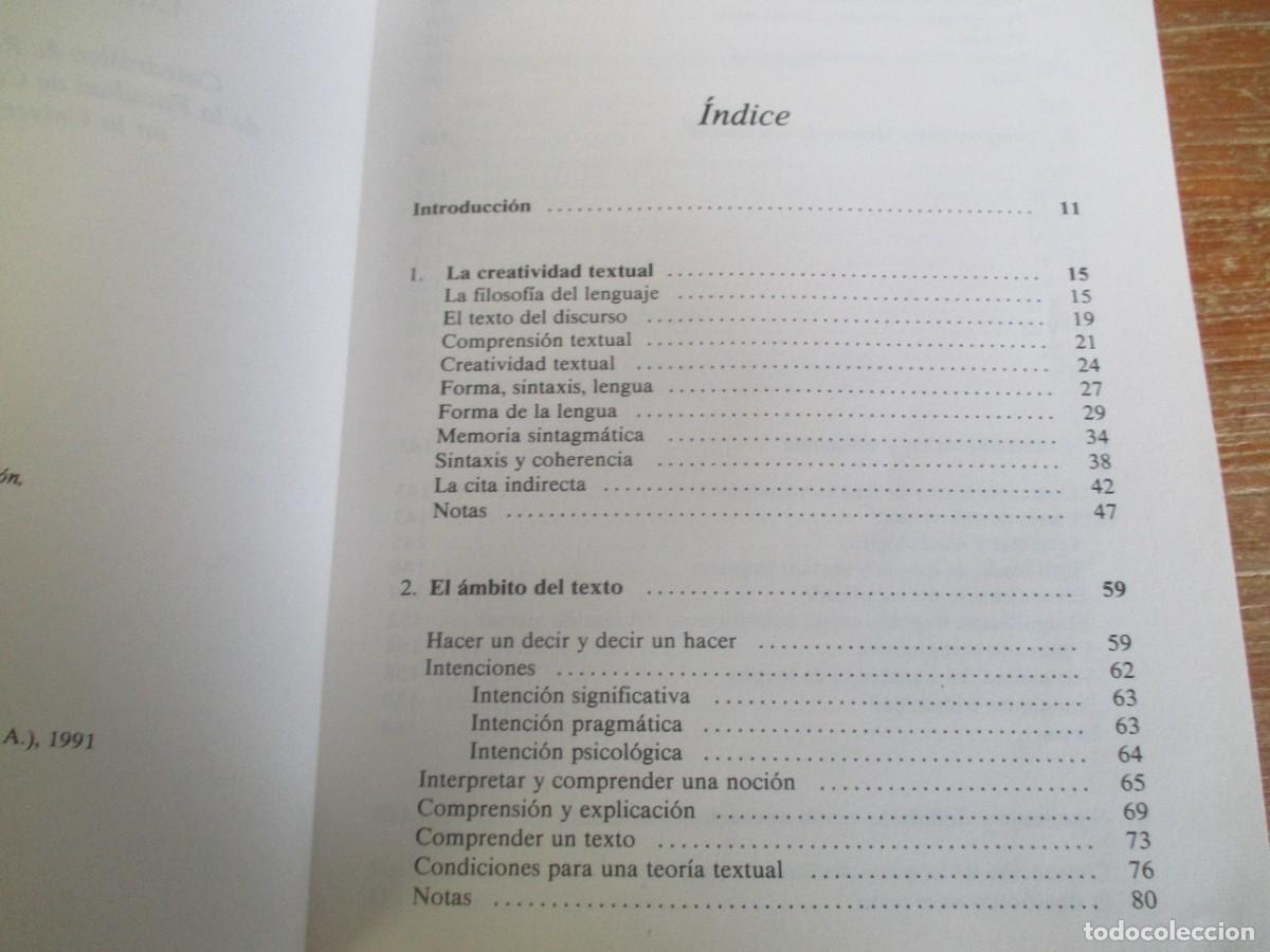 Libros de segunda mano: LUIS N&Uacute;&Ntilde;EZ LADEV&Eacute;ZE La construcci&oacute;n del texto W18568 - Foto 2