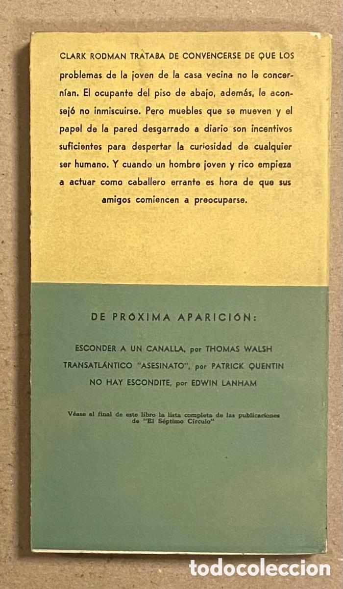 Libros de segunda mano: PELIGRO EN LA CASA VECINA. Q. PATRICK. EMEC&Eacute; EDITORES 1966. - Foto 6