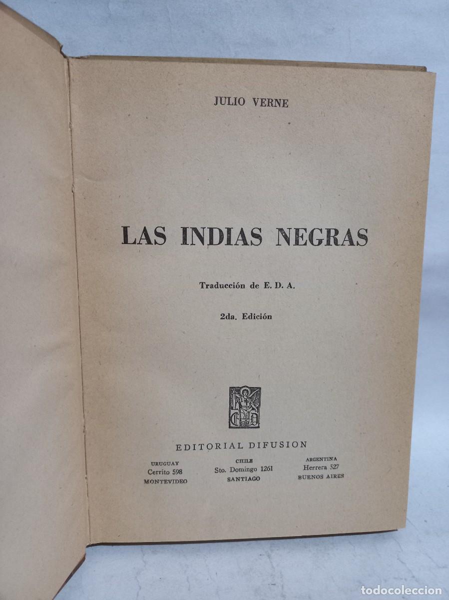 Libros de segunda mano: Julio Verne - Las Indias Negras - 1953 - Foto 2