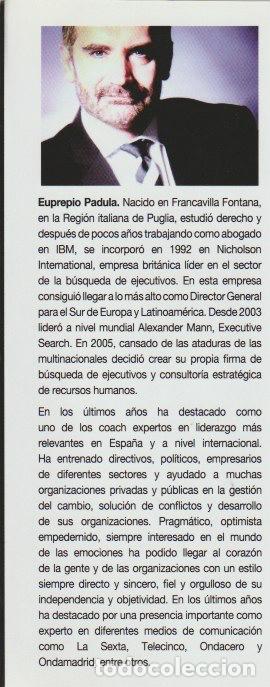 Libros de segunda mano: Cree, lucha, logra : consigue lo que quieras.../ Euprepio Padula * AUT&Oacute;GRAFO * - Foto 2