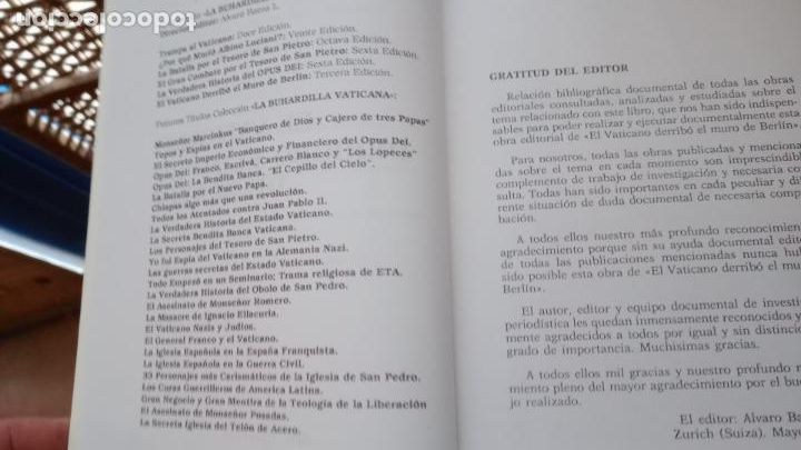 Libros de segunda mano: EL VATICANO DERRIBO EL MURO DE BERLIN - Baeza L., Alvaro - Foto 6