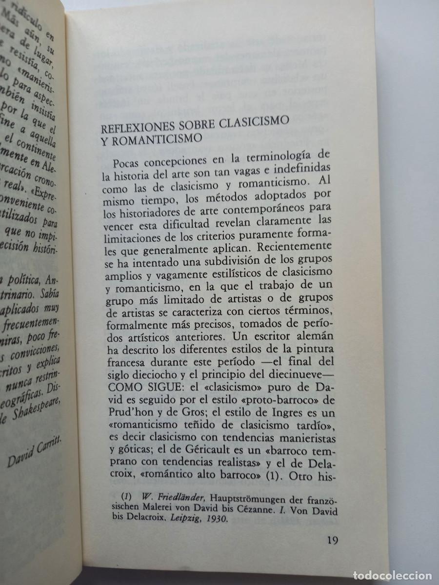 Libros de segunda mano: CLASICISMO Y ROMANTICISMO. F.ANTAL - Foto 5