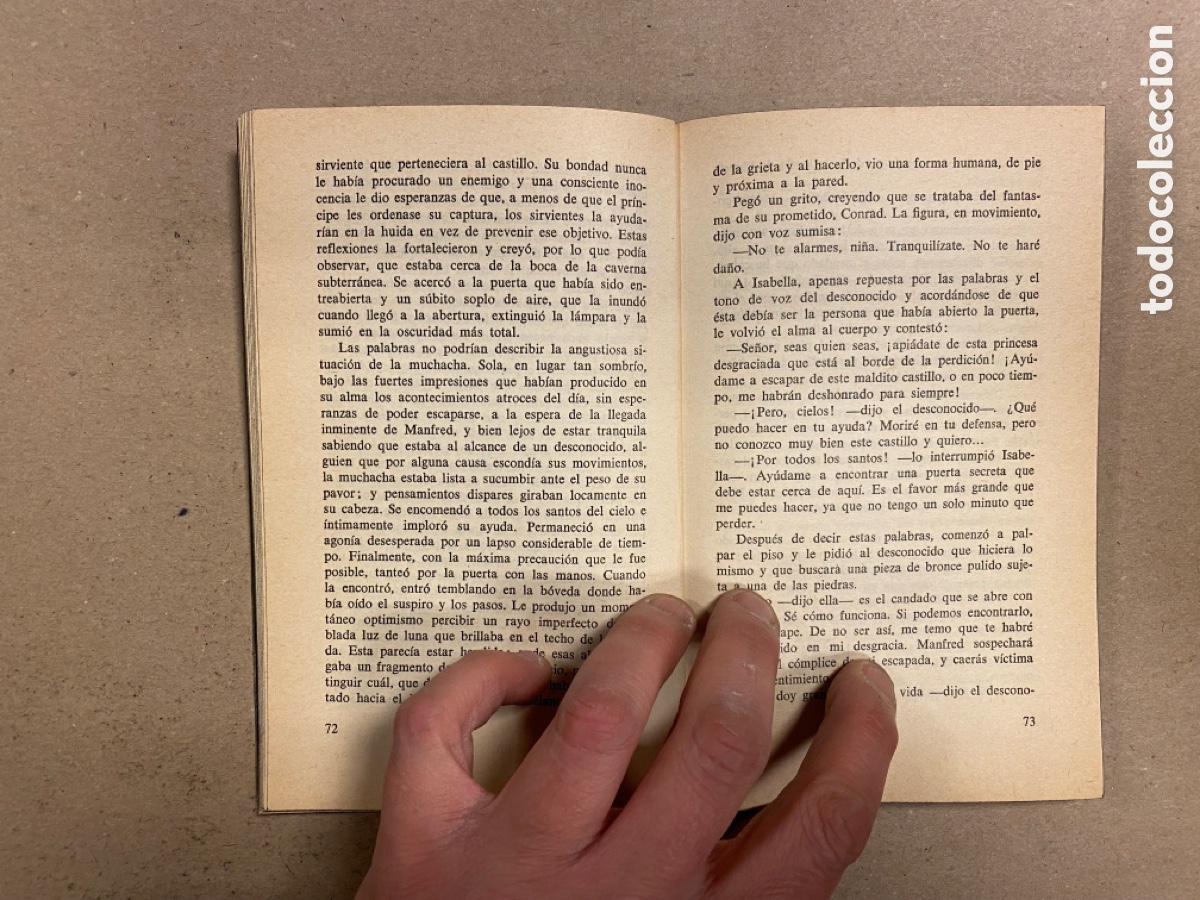 Libros de segunda mano: EL CASTILLO DE OTRANTO. HORACE WALPOLE. TUSQUETS EDITOR 1972. - Foto 4