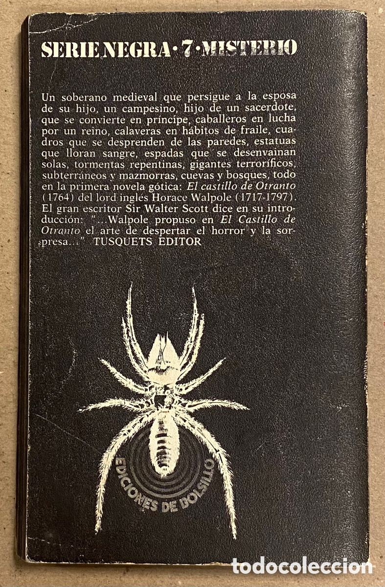 Libros de segunda mano: EL CASTILLO DE OTRANTO. HORACE WALPOLE. TUSQUETS EDITOR 1972. - Foto 6