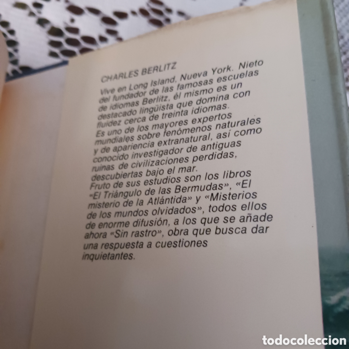 Libros de segunda mano: Sin rastro de Charles Berlitz - Foto 4