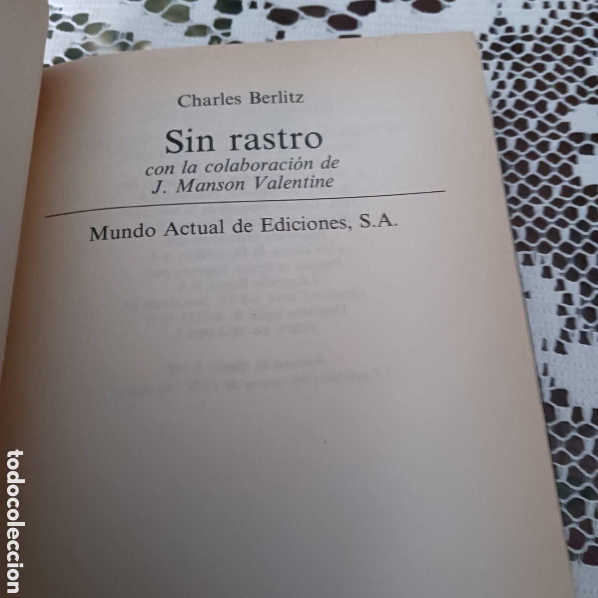 Libros de segunda mano: Sin rastro de Charles Berlitz - Foto 3