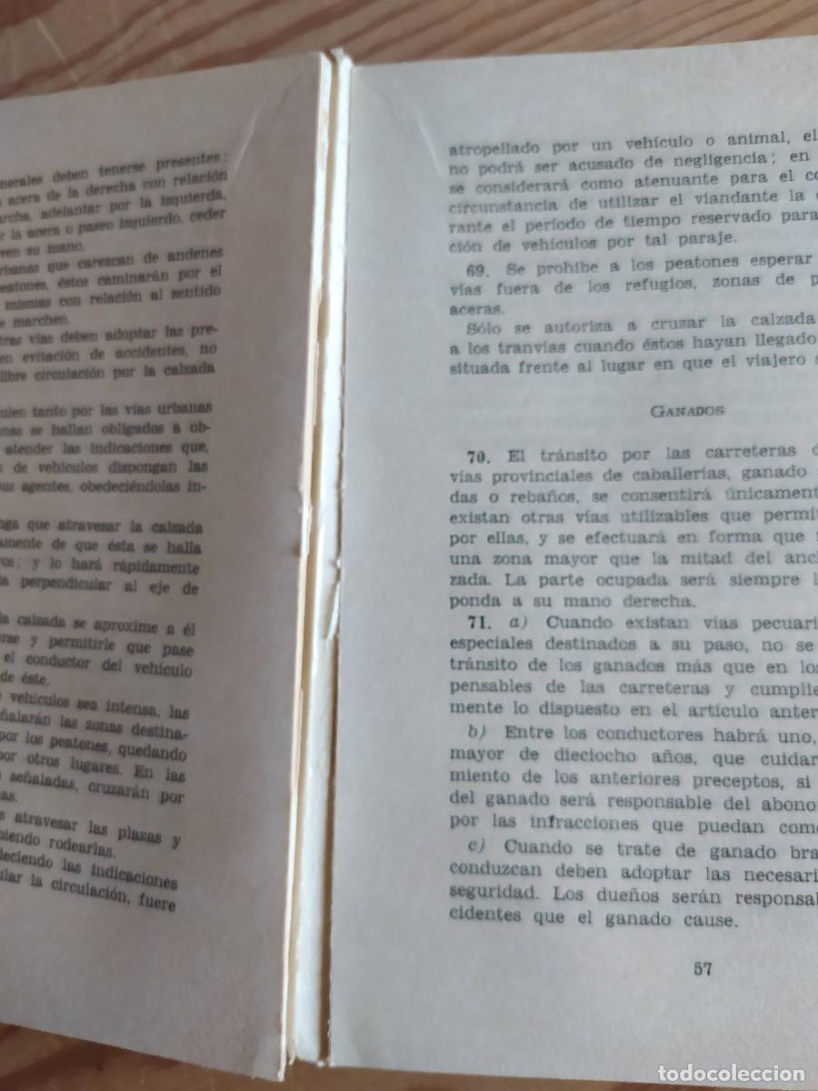 Libros de segunda mano: CODIGO DE LA CIRCULACI&Oacute;N. 1960 - Foto 4