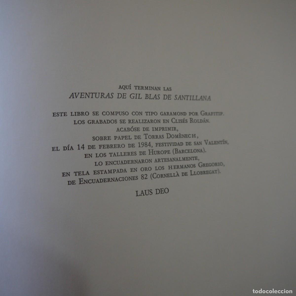 Libros de segunda mano: AVENTURAS DE GIL BLAS DE SANTILLANA - EDICIONES DEL MORAL - 1984 - Foto 19