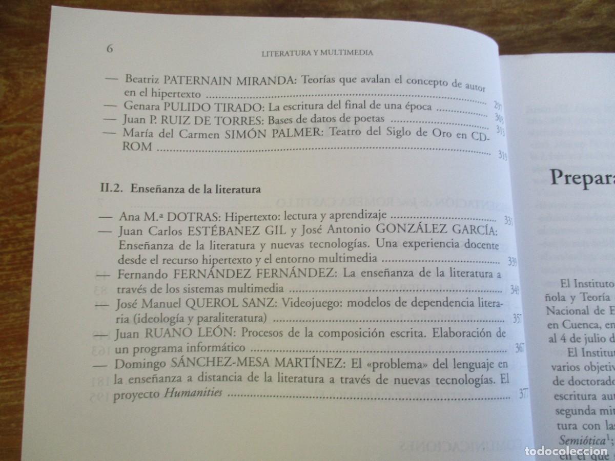 Libros de segunda mano: LITERATURA Y MULTIMEDIA W18648 - Foto 3