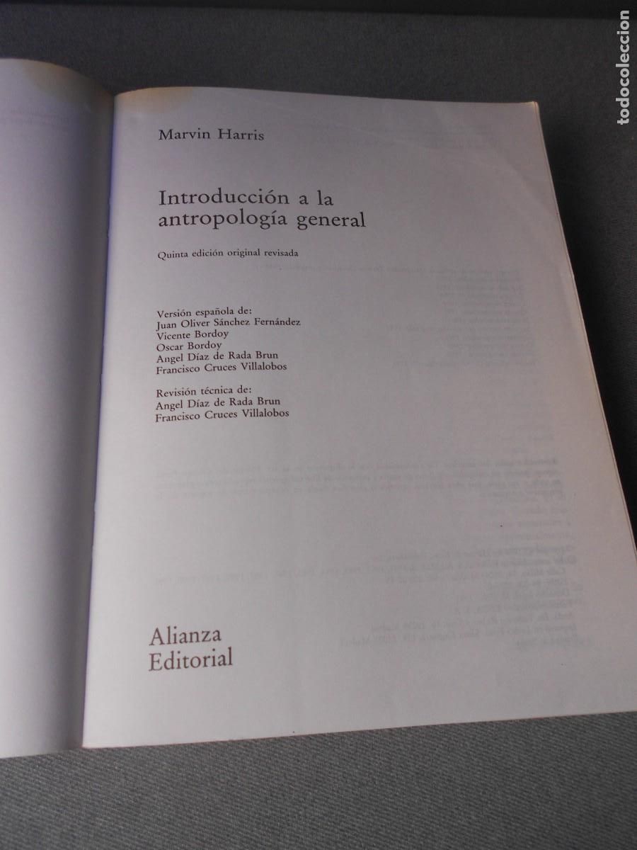 Libros de segunda mano: INTRODUCCION A LA ANTROPOLOGIA GENERAL - Foto 2