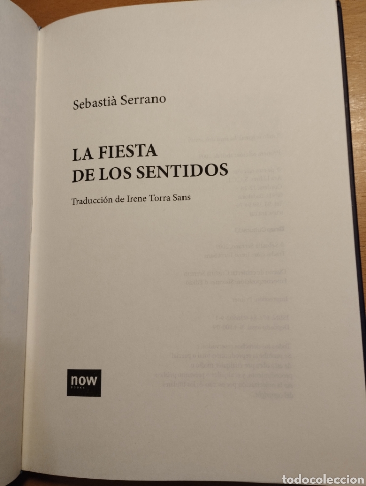 Libros de segunda mano: LA FIESTA DE LOS SENTIDOS (SEBASTI&Agrave; SERRANO) - Foto 2