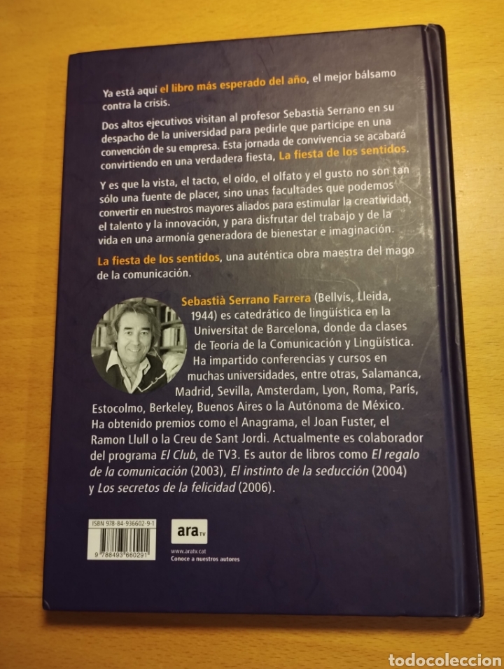 Libros de segunda mano: LA FIESTA DE LOS SENTIDOS (SEBASTI&Agrave; SERRANO) - Foto 4