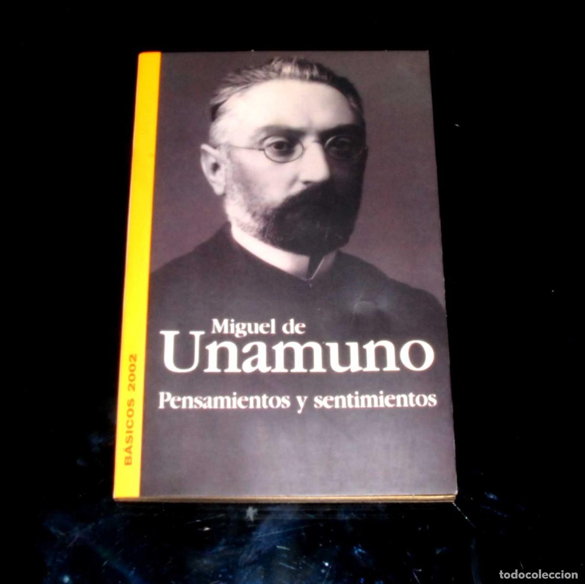 Libros de segunda mano: Miguel de Unamuno. Pensamientos y sentimientos. (B&aacute;sicos 2002) - Foto 1