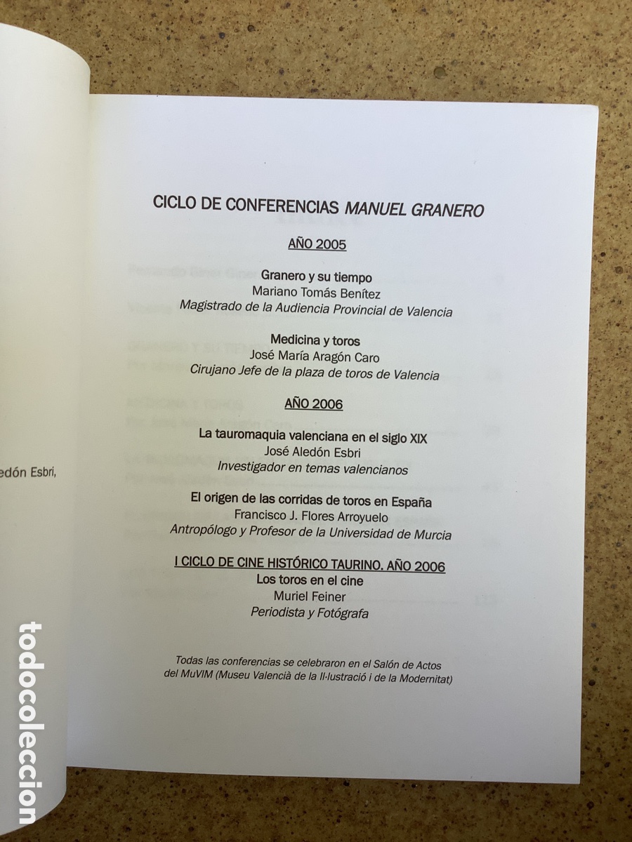 Libros de segunda mano: CICLO DE CONFERENCIAS MANUEL GRANERO. VV AA - Foto 2