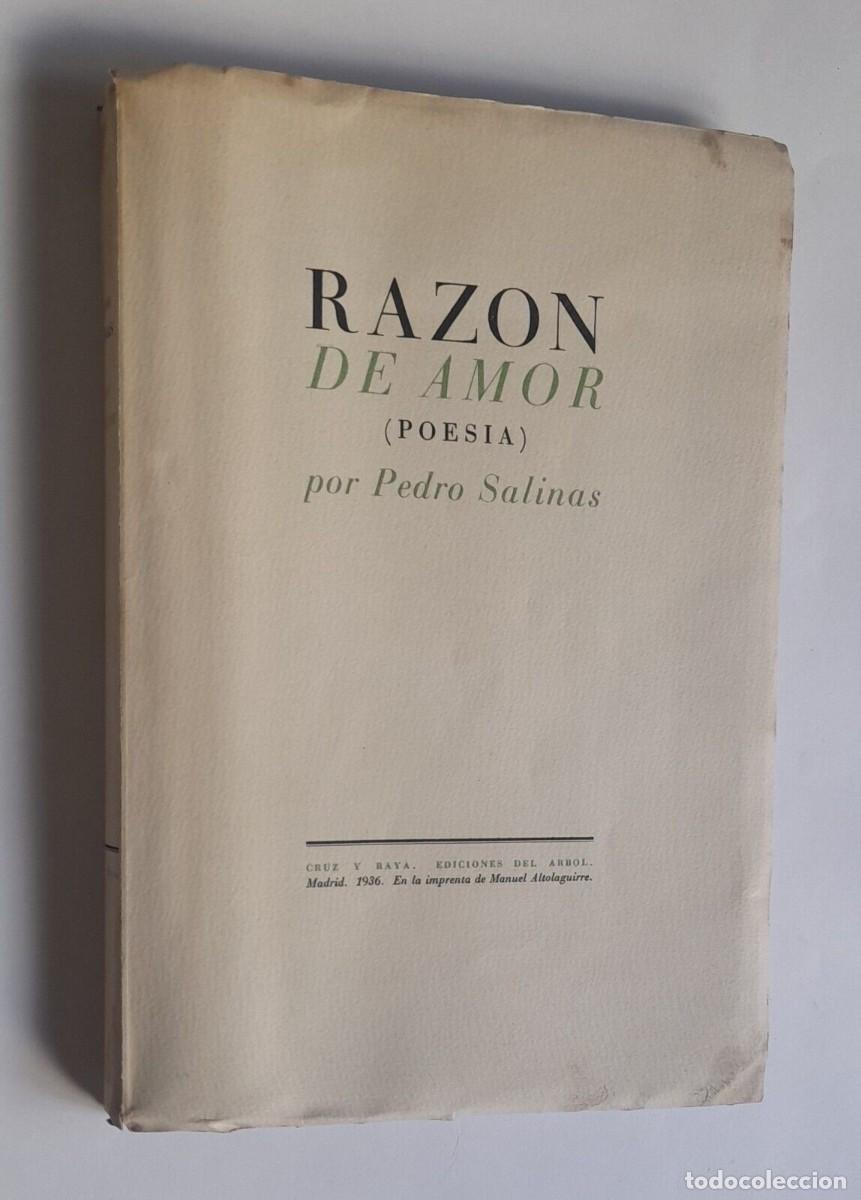 Libros de segunda mano: Salinas, Pedro - Raz&oacute;n de Amor - Primera Edici&oacute;n - (1936) - SIGNED - Foto 1
