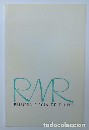 Libros de segunda mano: Rilke, Rainer Mar&iacute;a - Primera Eleg&iacute;a de Duino - Raul Veroni - Bibliof&iacute;lia - Foto 1