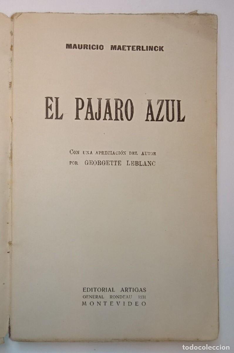 Libros de segunda mano: Maeterlinck, Mauricio - El P&aacute;jaro Azul - (1925) - Foto 2