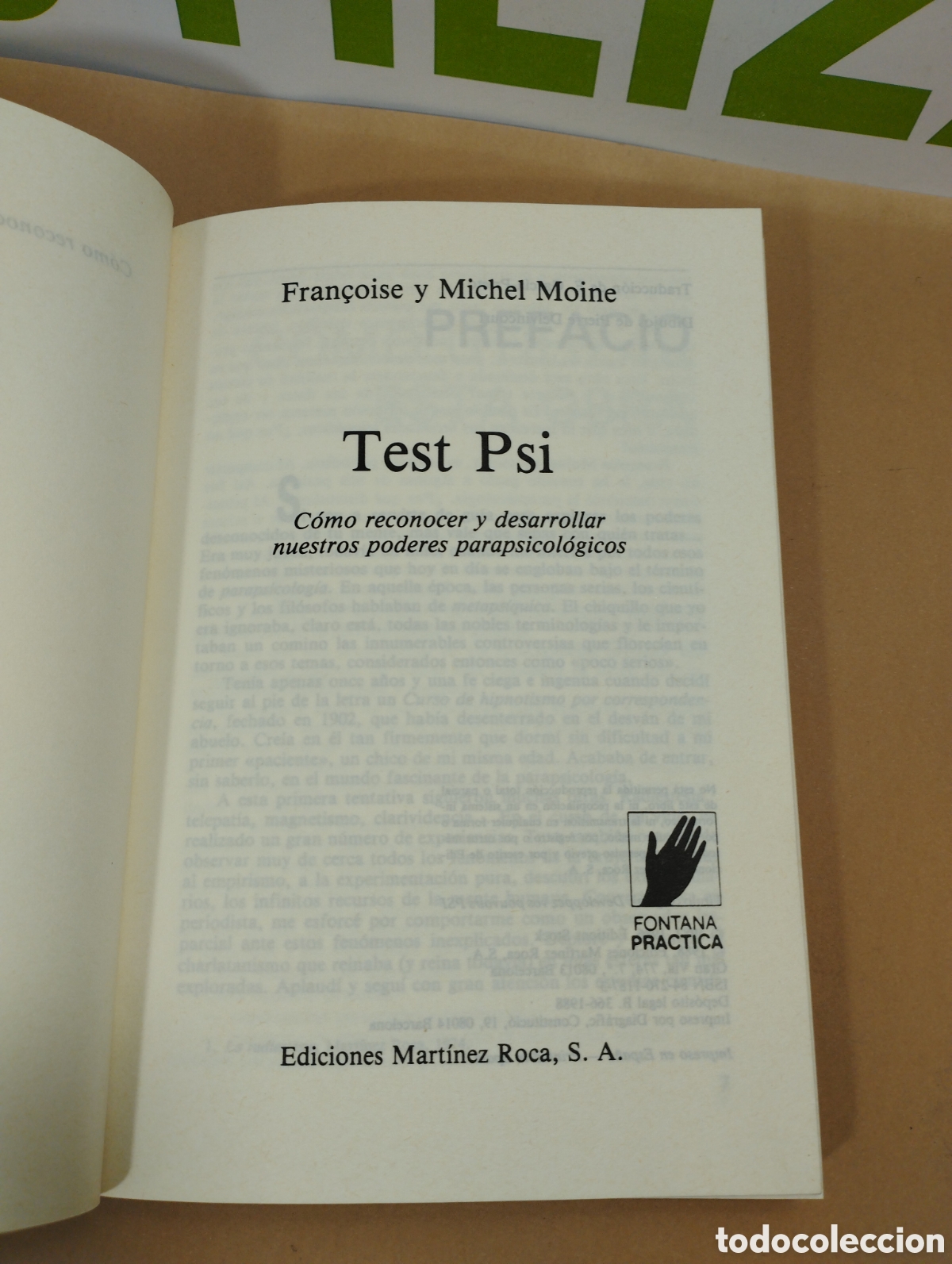 Libros de segunda mano: Test PSI. Como reconocer y desarrollar nuestros poderes parapsicol&oacute;gicos. Mart&iacute;nez Roca - Foto 3
