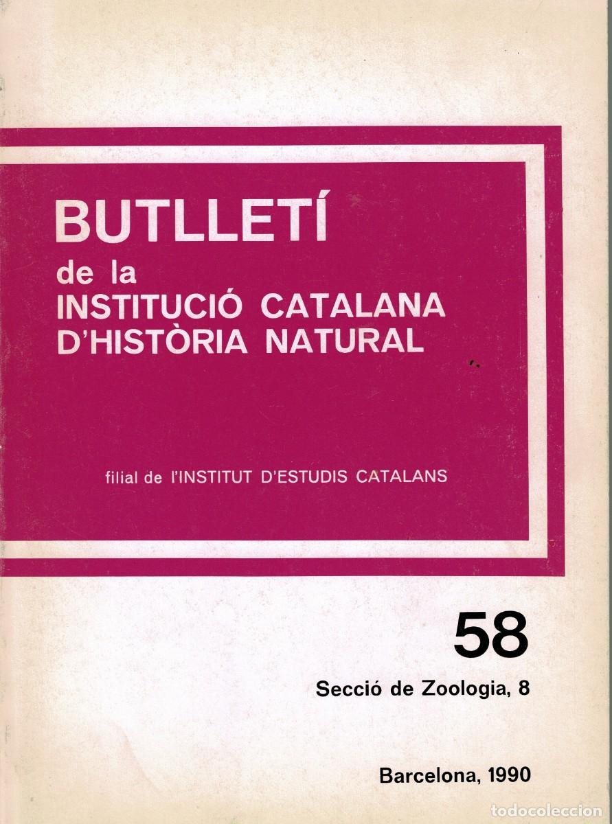 Libros de segunda mano: Instituci&oacute; Catalana Historia Natural, Butlleti, n, 58 (Zoologia 8) 1990