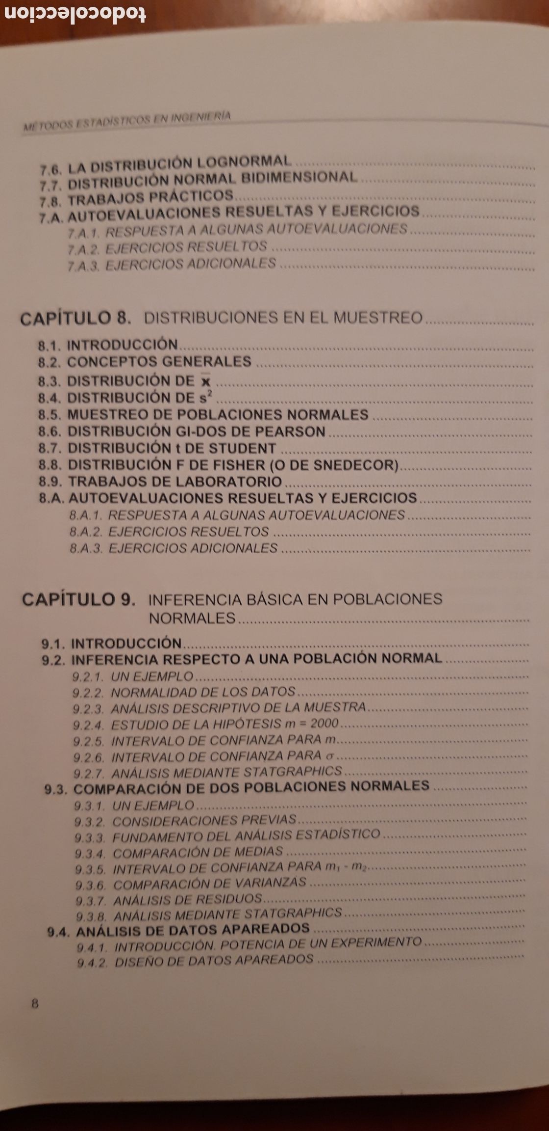 Libros de segunda mano: METODOS ESTADISTICOS EN INGENIERIA - Foto 11