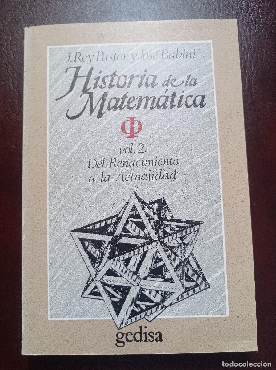 Libros de segunda mano: Historia de la matematica (vol.2) Rey Pastor/j.Babini - Foto 1
