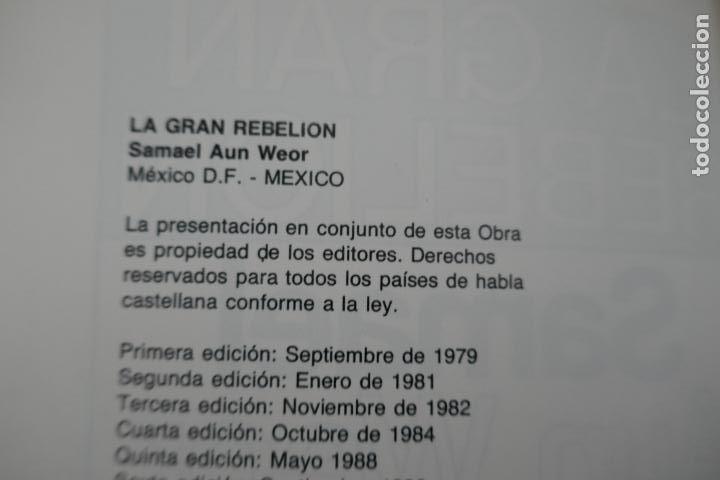 Libros de segunda mano: SAMAEL AUN WEOR - La Gran rebeli&oacute;n - Foto 2