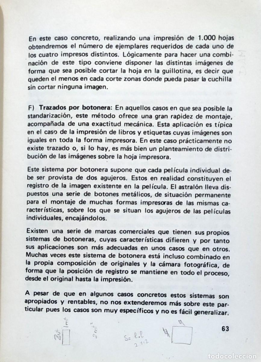 Libros de segunda mano: APUNTES DE OFFSET : EL MONTAJE. [S.L. : S.N., S.A.]. - Foto 4