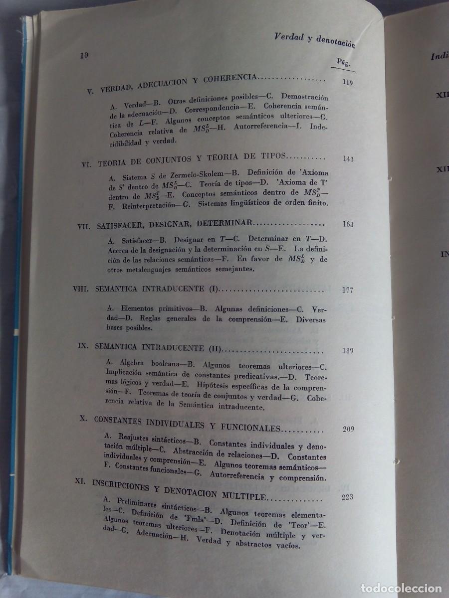 Libros de segunda mano: VERDAD Y DENOTACI&Oacute;N / R. M. MARTIN - Foto 6