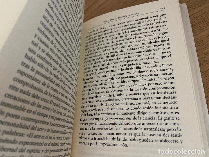 Libros de segunda mano: CLAUDE BERNARD INTRODUCCION AL ESTUDIO DE LA MEDICINA EXPERIMENTAL / CIRCULO DE LECTORES / OPERA - Foto 7