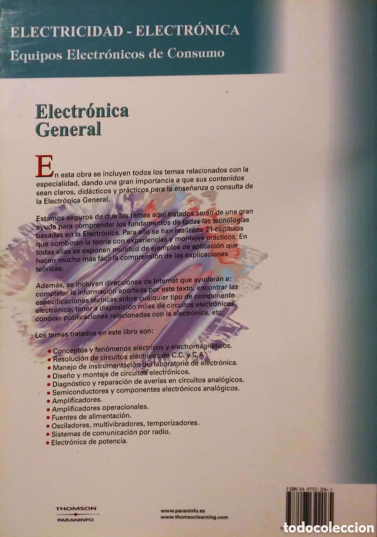 Libros de segunda mano: Electr&oacute;nica general. Pablo Alcalde Miguel. Thomson. 2003. - Foto 2