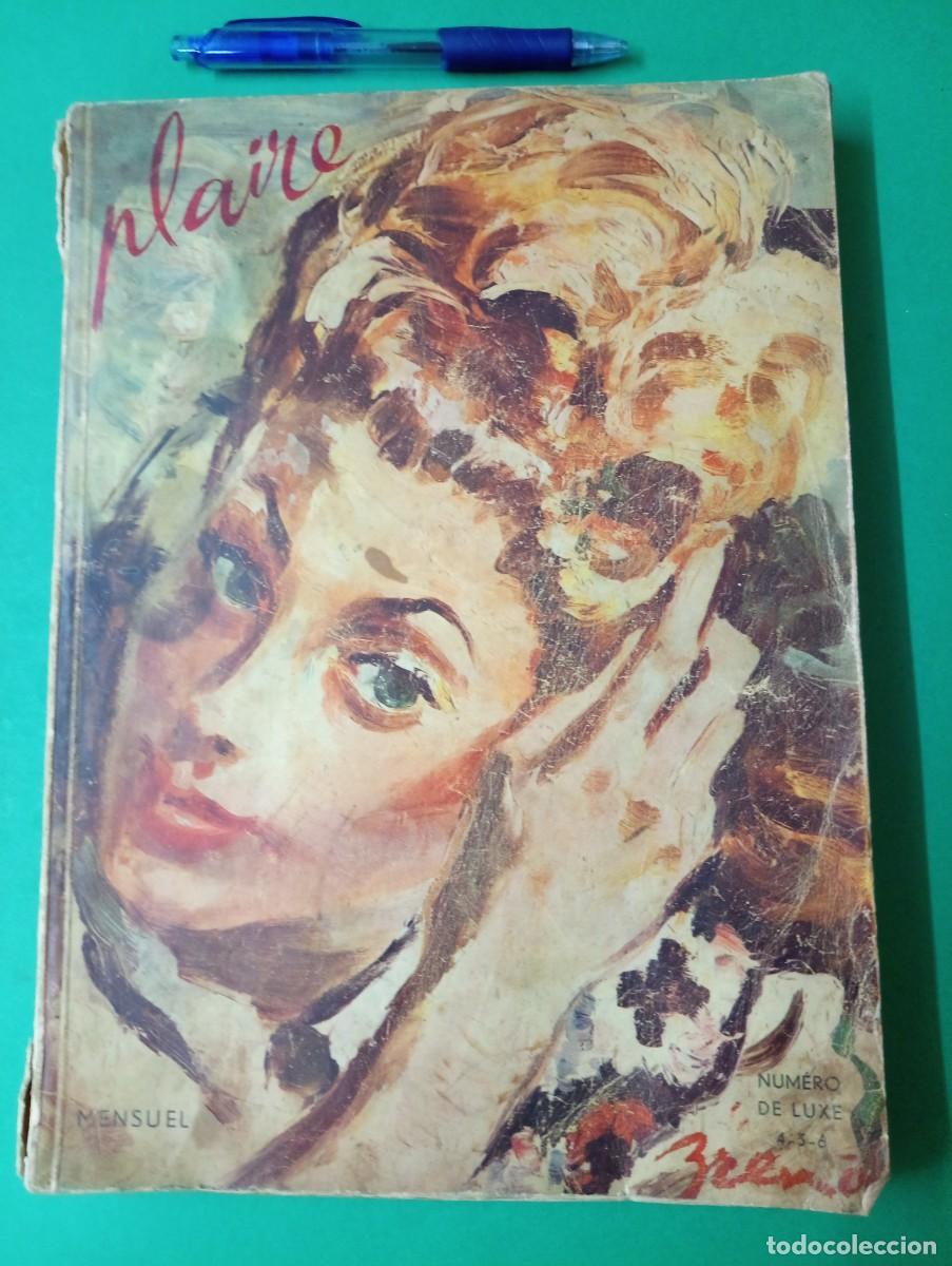 Libros de segunda mano: Antiguo libro Revista francesa PLAIRE 1945. N&uacute;mero de lujo. Tipo Art Nouveau-Modernismo.