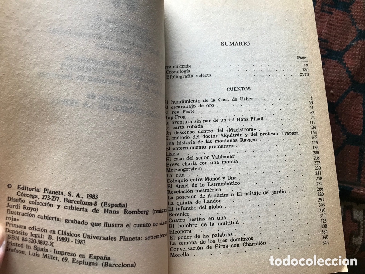 Libros de segunda mano: Cuentos. Edgar Allan Poe. Planeta. Introducci&oacute;n Juan Perucho - Foto 4