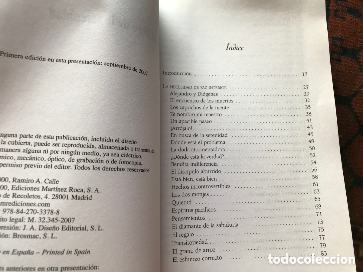 Libros de segunda mano: El libro de la serenidad. Ramiro A. Calle. MR - Foto 5